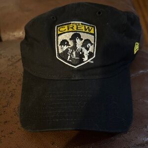 New Era Black Crew Logo Hat